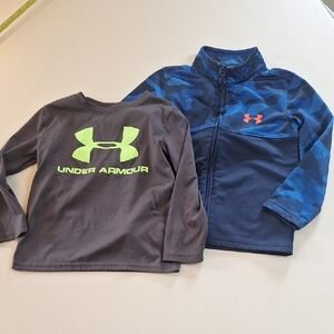 Under Armour Kids' Blue and Gray Shirt & Jacket Set